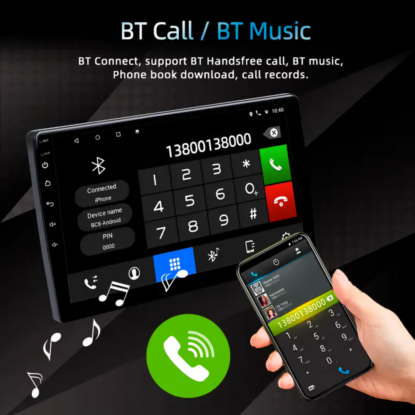 Android Multimédiás Autós Fejegység