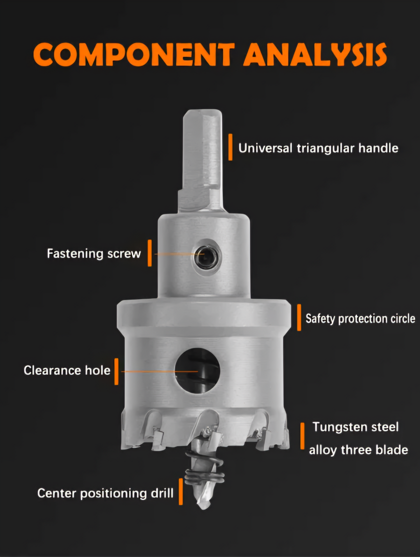 Titánbevonatú Koronafúró Készletet