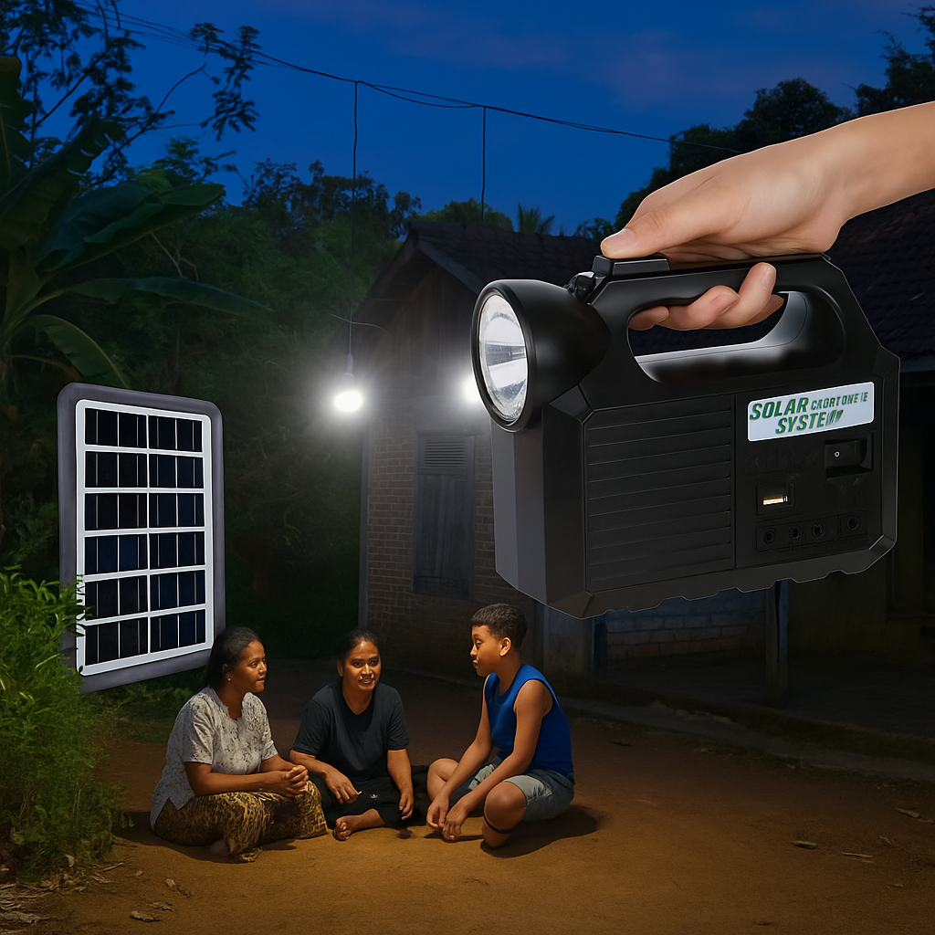 Haladó Napenergia Rendszer a GDLite 8017 Rádióval