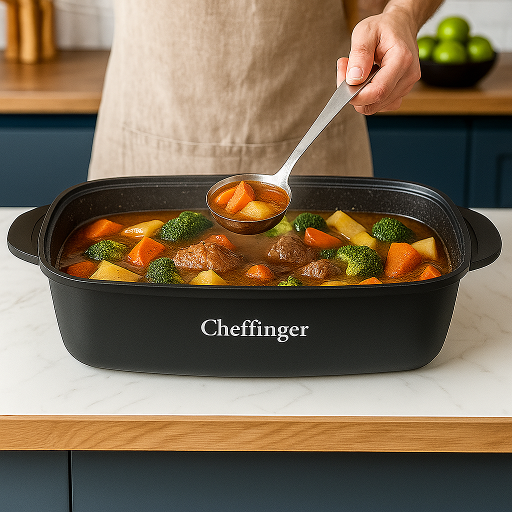 Cheffinger 32 cm-es Sütőtál Fedővel