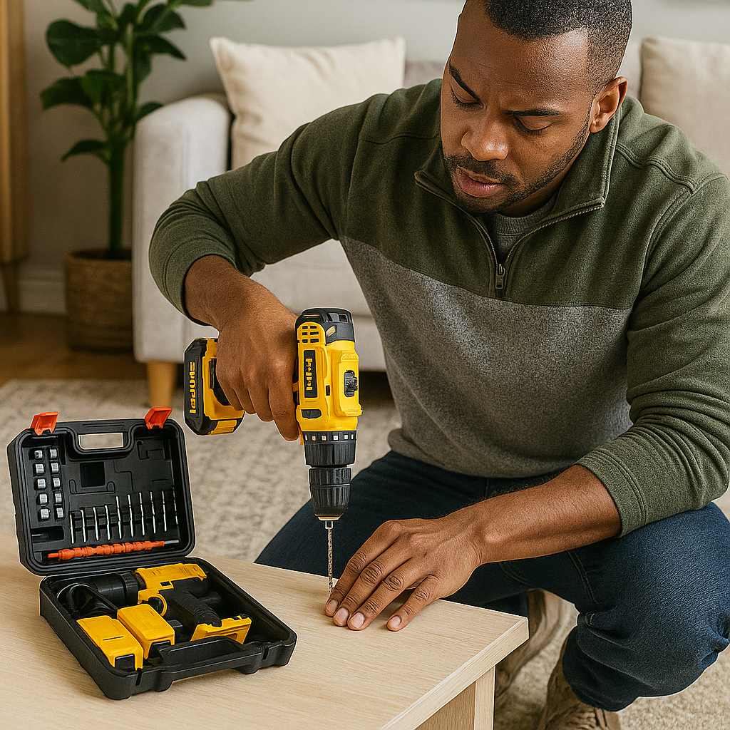 48V Lítium Akkumulátoros Ütvefúró Készlet