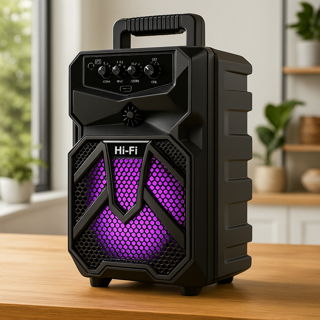 Hordozható 6,5 hüvelykes Bluetooth hangszóró