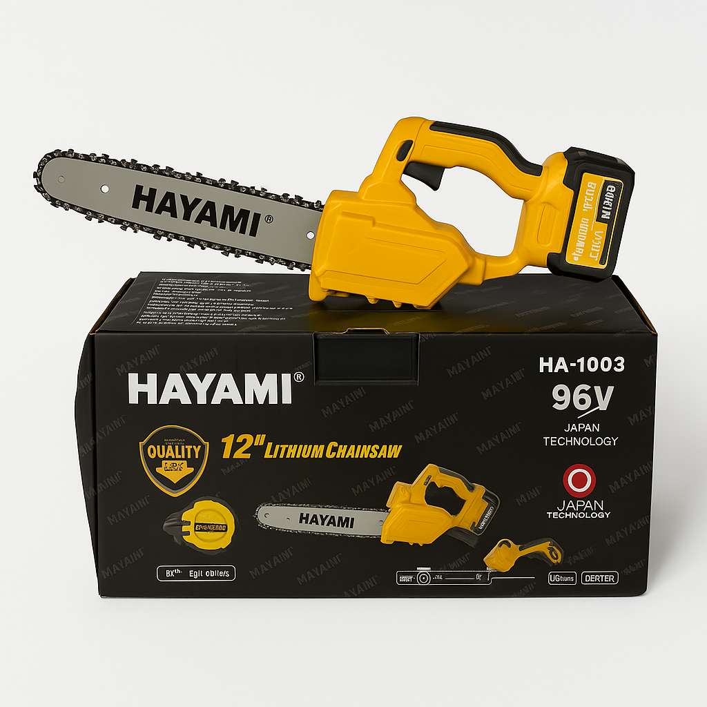 Hayami nagy teljesítményű akkus láncfűrész