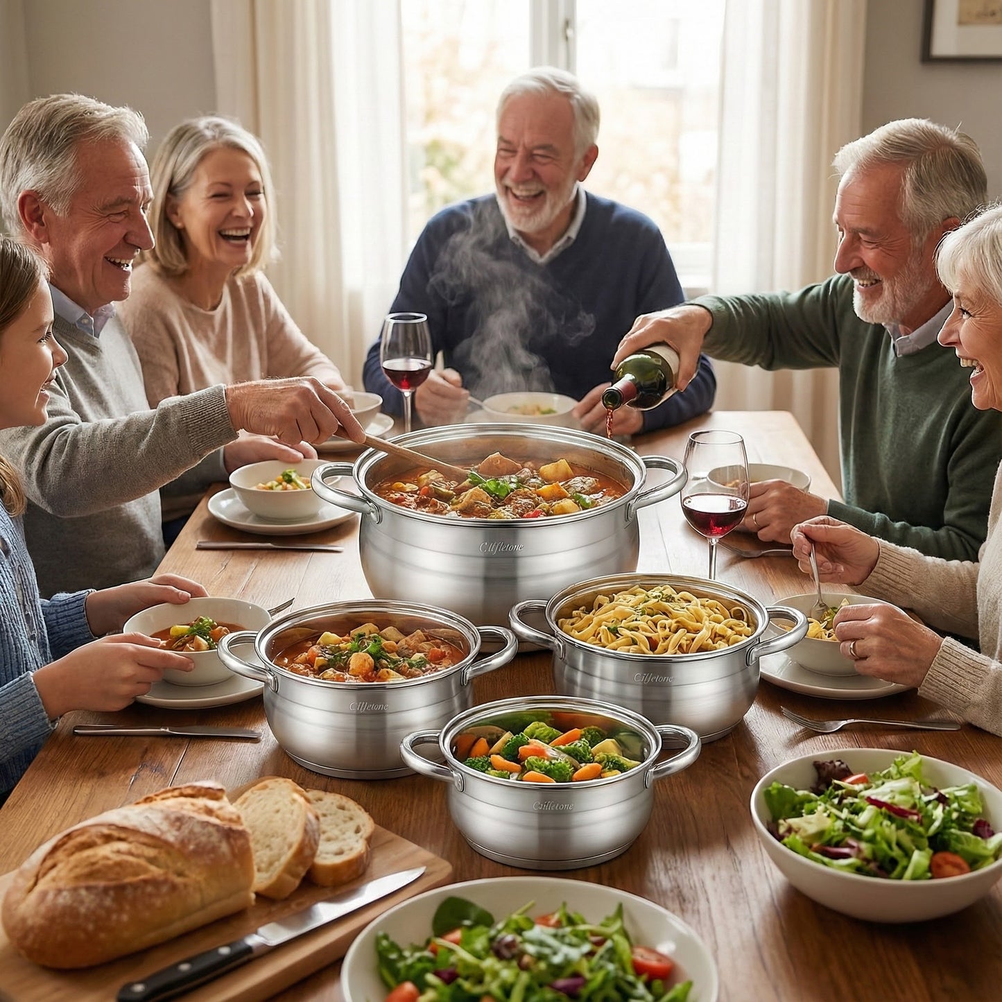 Bachmayer 10.db rozsdamentes acél edénykészlet