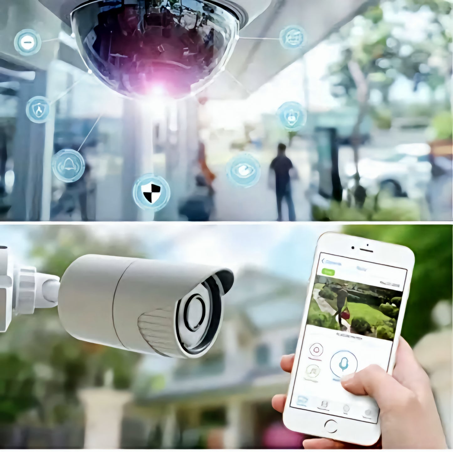 8 csatornás vezeték nélküli CCTV kamera rendszer