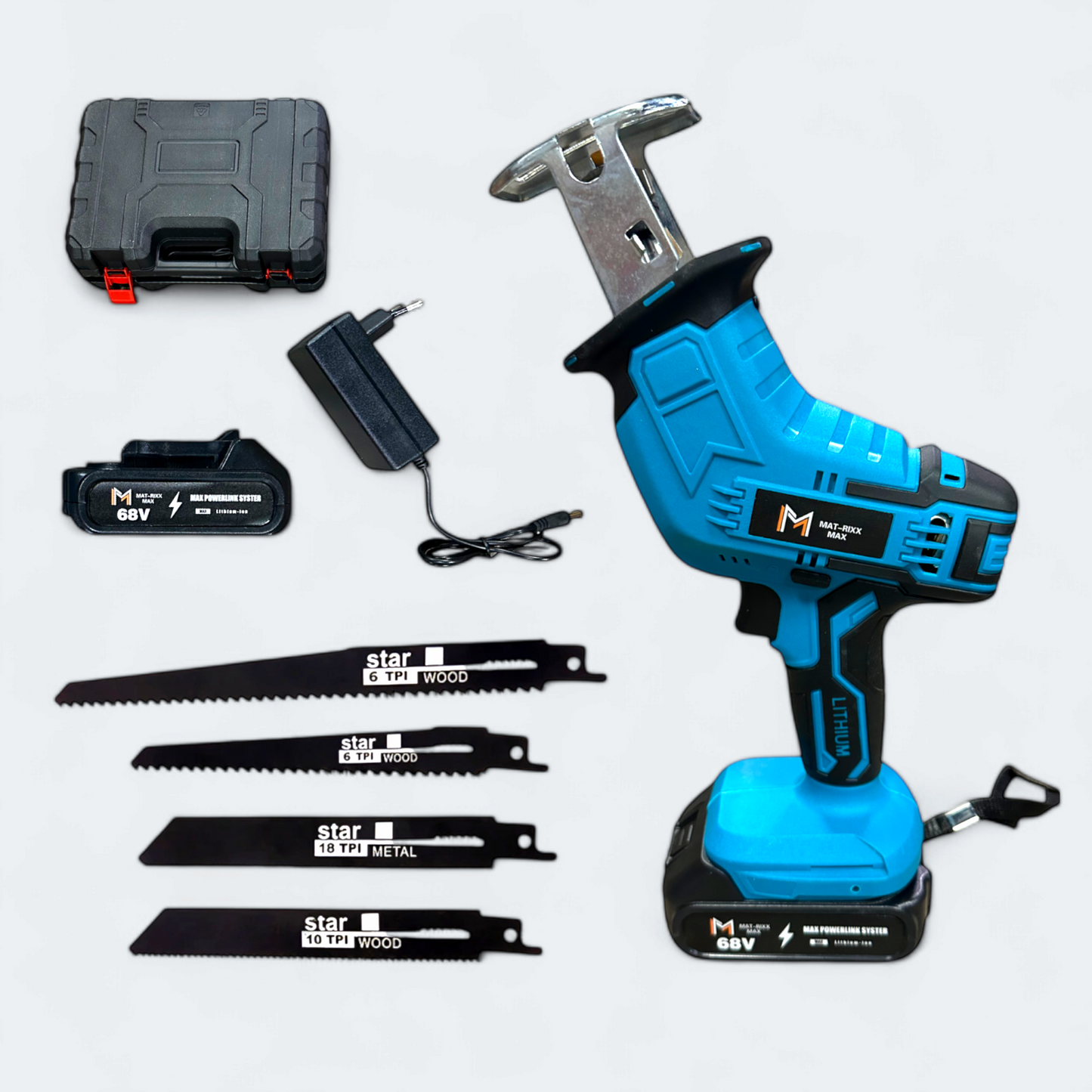 MAT-RIXX 68V Lítium Akkumulátoros Orrfűrész