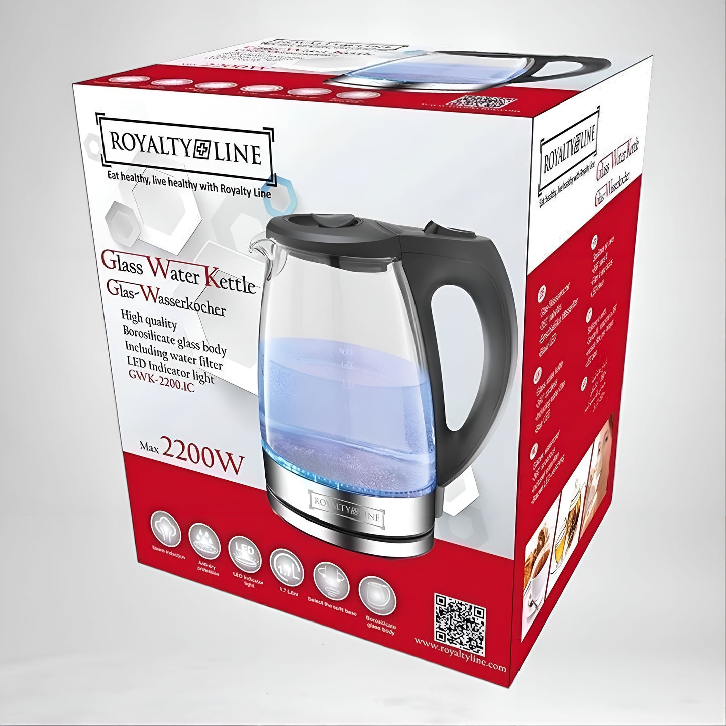 Royalty Line elektromos üveg vízforraló