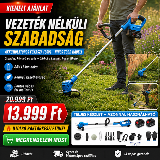 Akkus Fűkasza 88V - | Cyber Bazaar