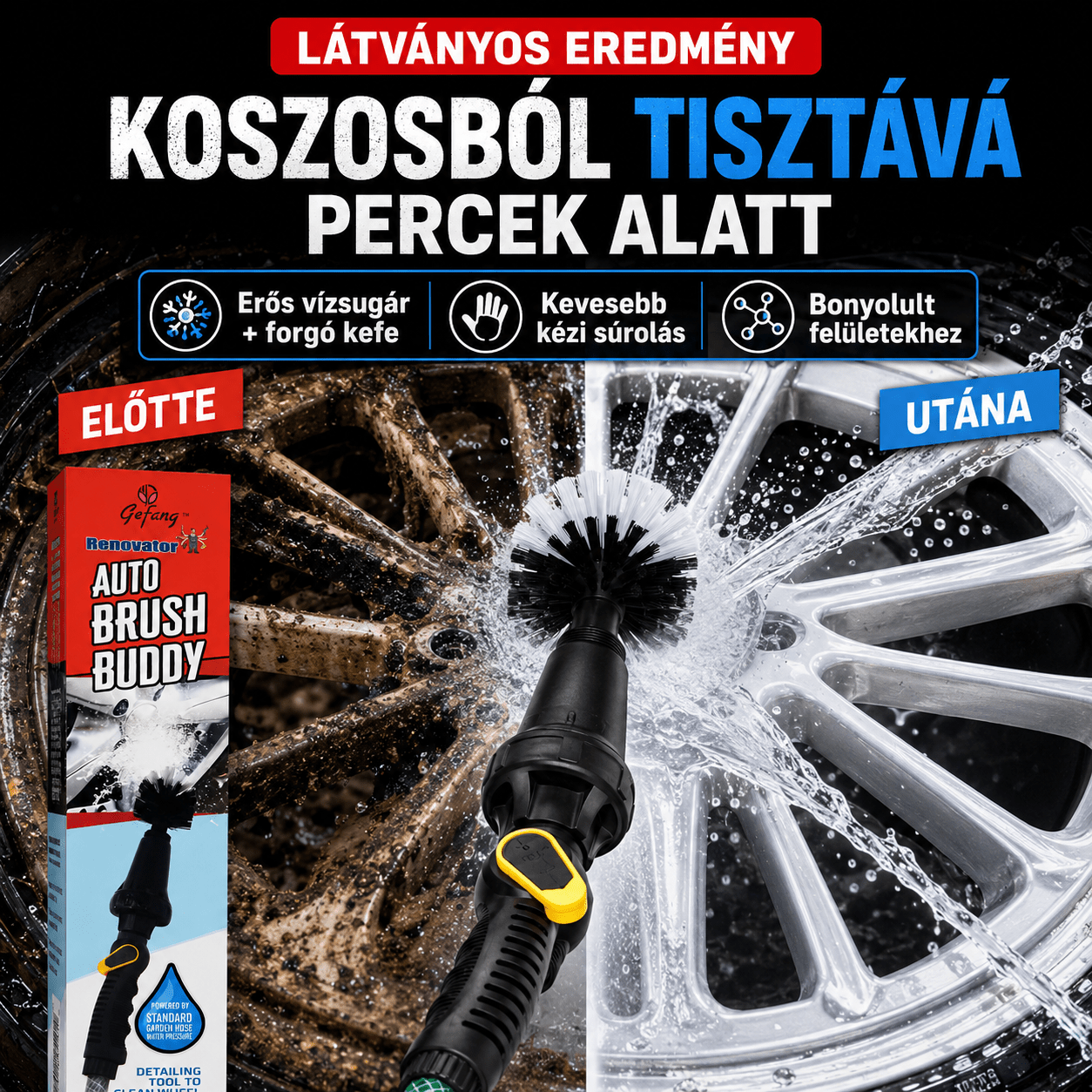Forradalmi Tisztítókefe Víznyomással - | Cyber Bazaar