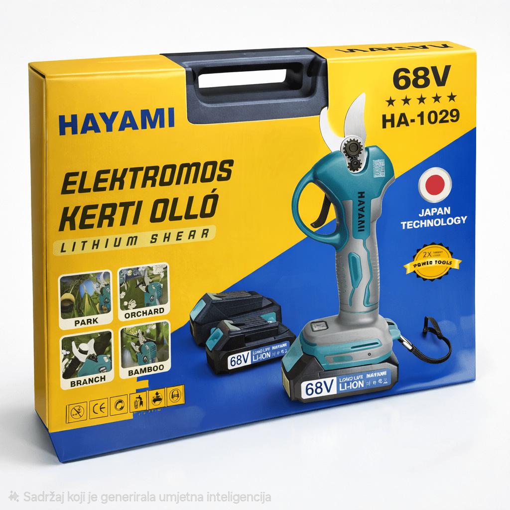 HAYAMI 68V Elektromos Kerti Olló - | Cyber Bazaar