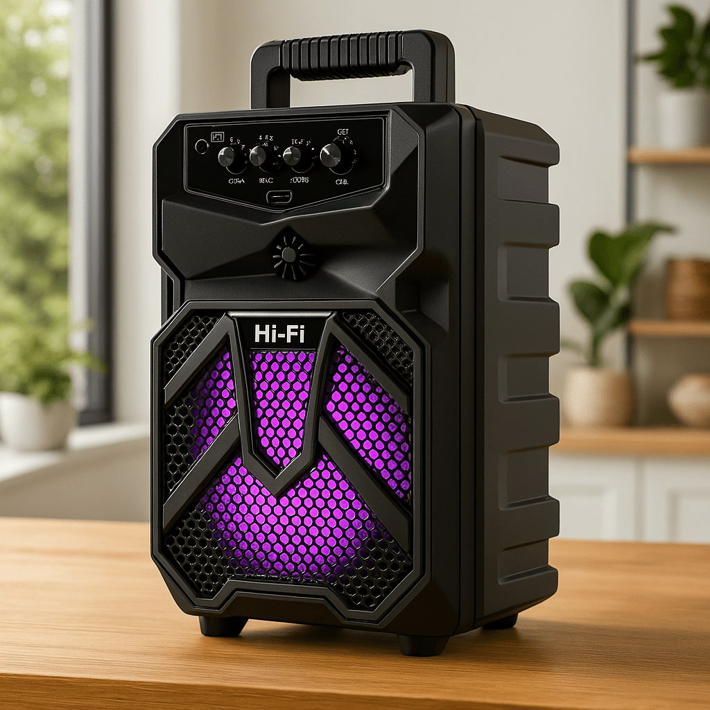 Hordozható 6,5 hüvelykes Bluetooth hangszóró - | Cyber Bazaar
