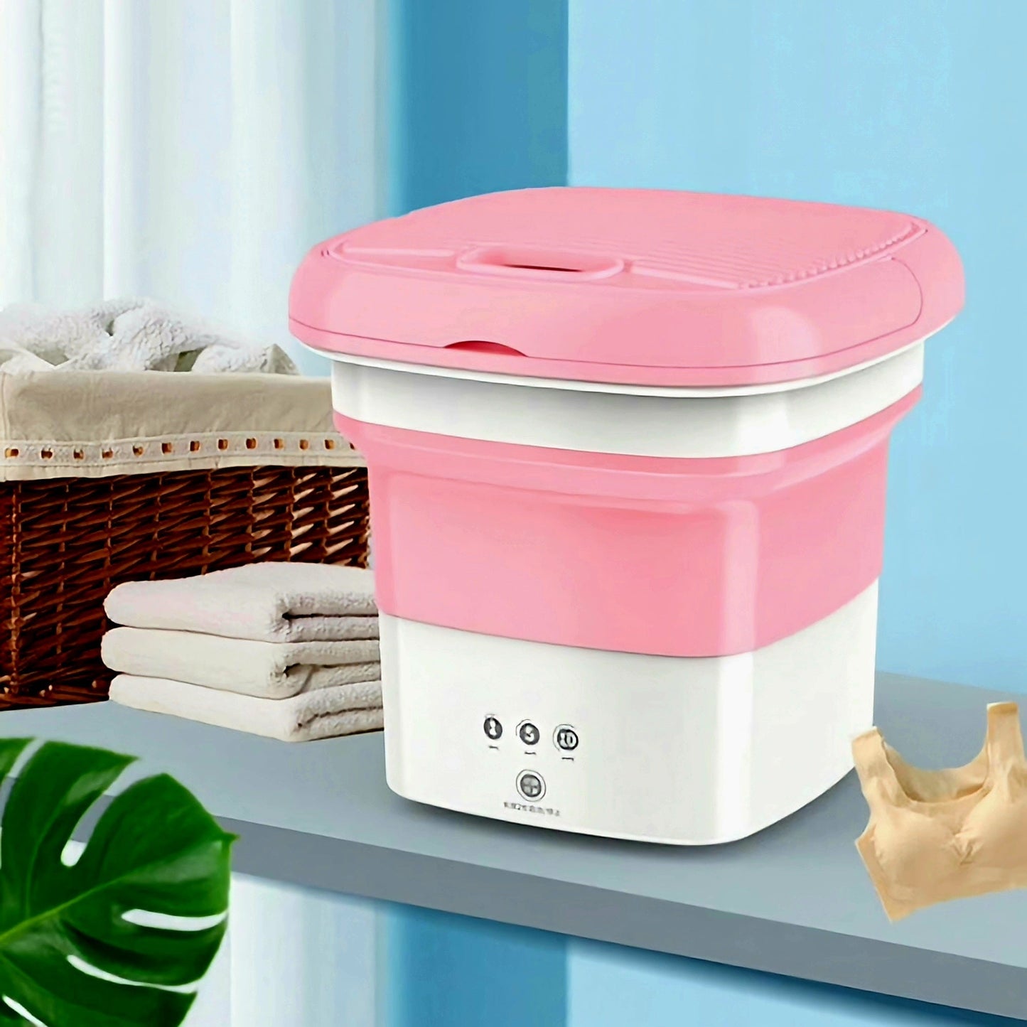 Kompakt Összecsukható Hordozható Mosógép