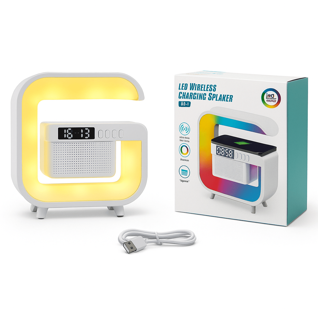 LED Vezeték Nélküli Töltős Bluetooth Hangszóró - | Cyber Bazaar