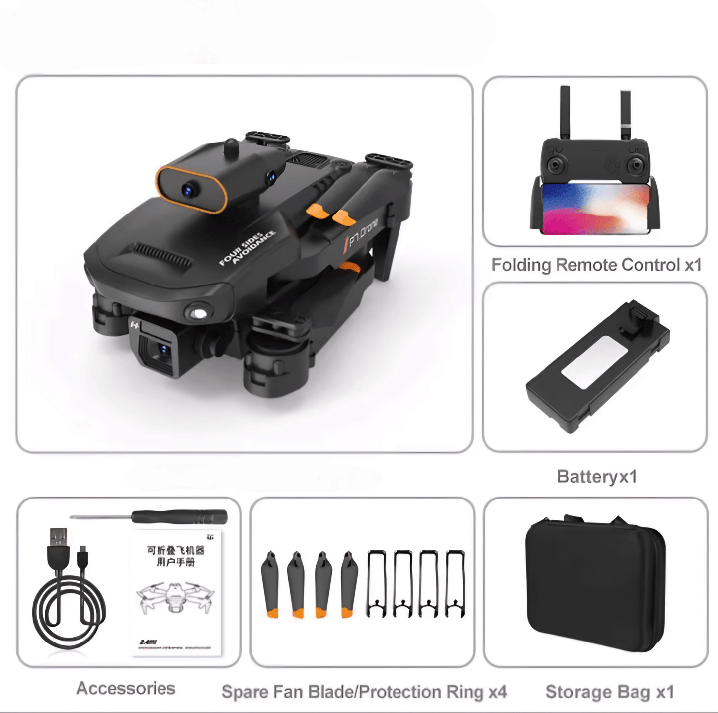 Mini Drón 4K HD Kamerával - | Cyber Bazaar