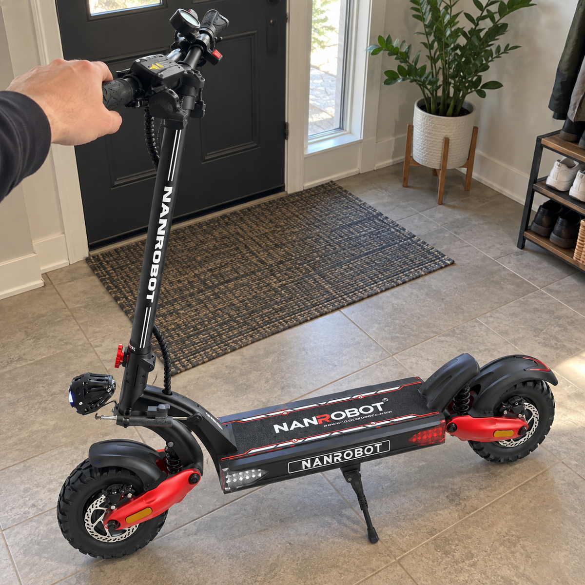NANROBOT LS7+ 72 V-os prémium elektromos roller – életszerű bemutató 2