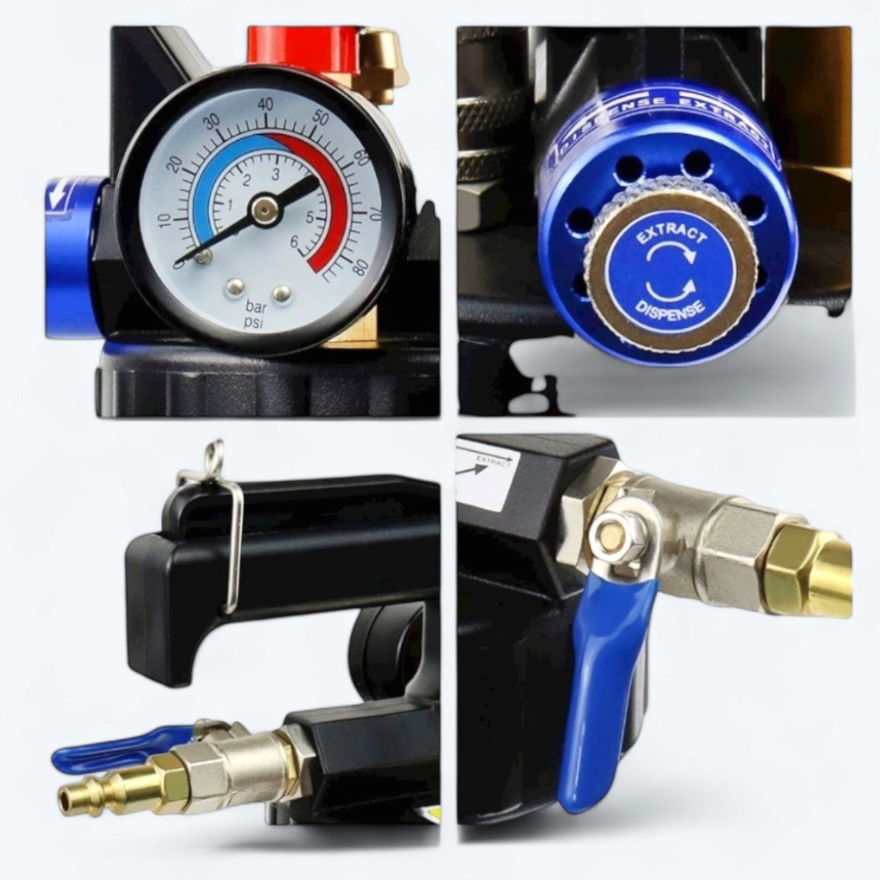 Haina Váltóolaj Feltöltő Készlet Pneumatikus 13-részes