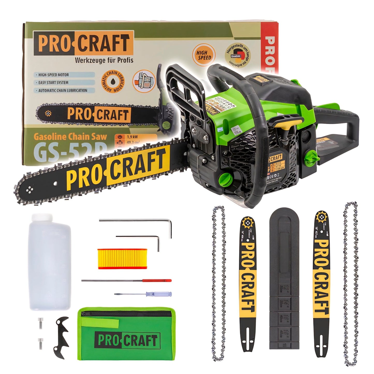 PROCRAFT Benzines Láncfűrész - | Cyber Bazaar