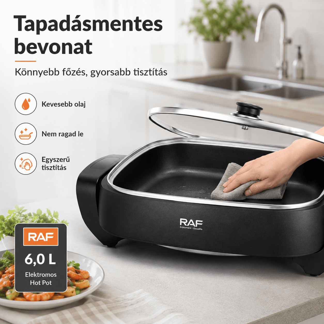 RAF 6,0 L Elektromos Hot Pot - | Cyber Bazaar