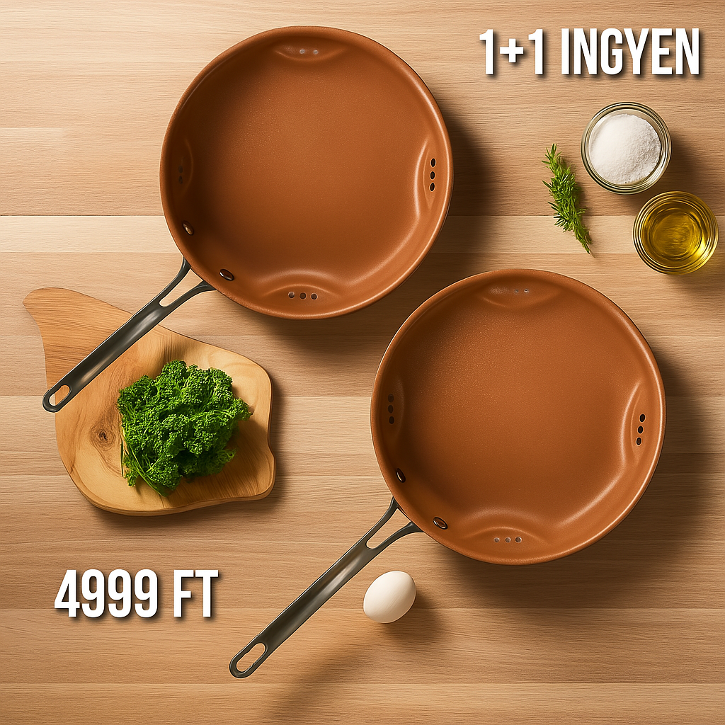 Légkeveréses Serpenyő 1+1 ajánlat, ingyen