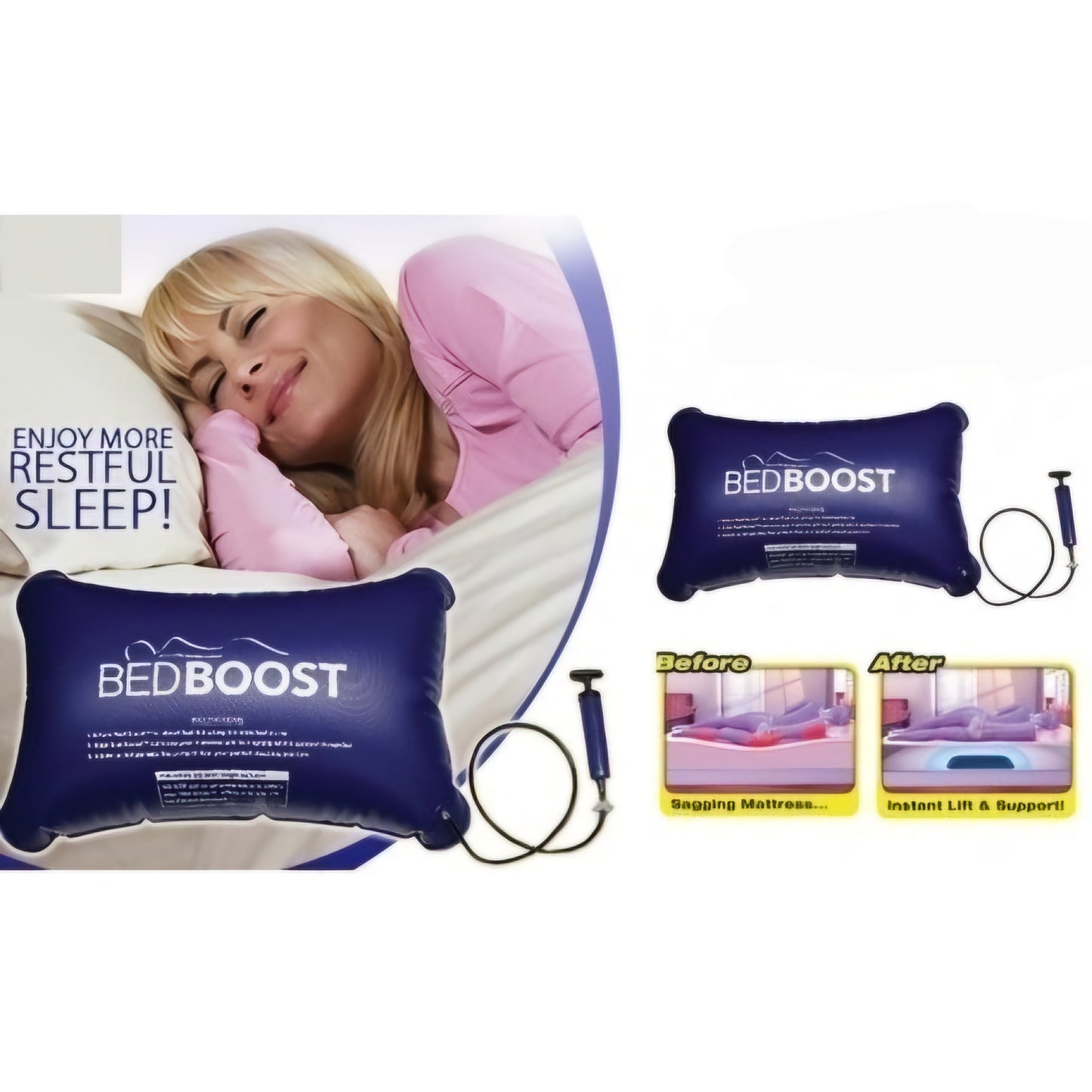 Bed Boost az univerzális, felfújható matracbetét