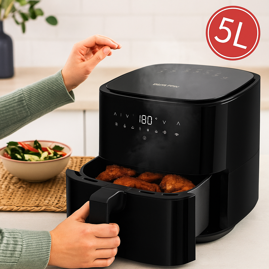 5L Prémium Forrólevegős Sütő