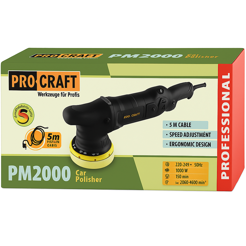PROCRAFT Autópolírozó – 1000W