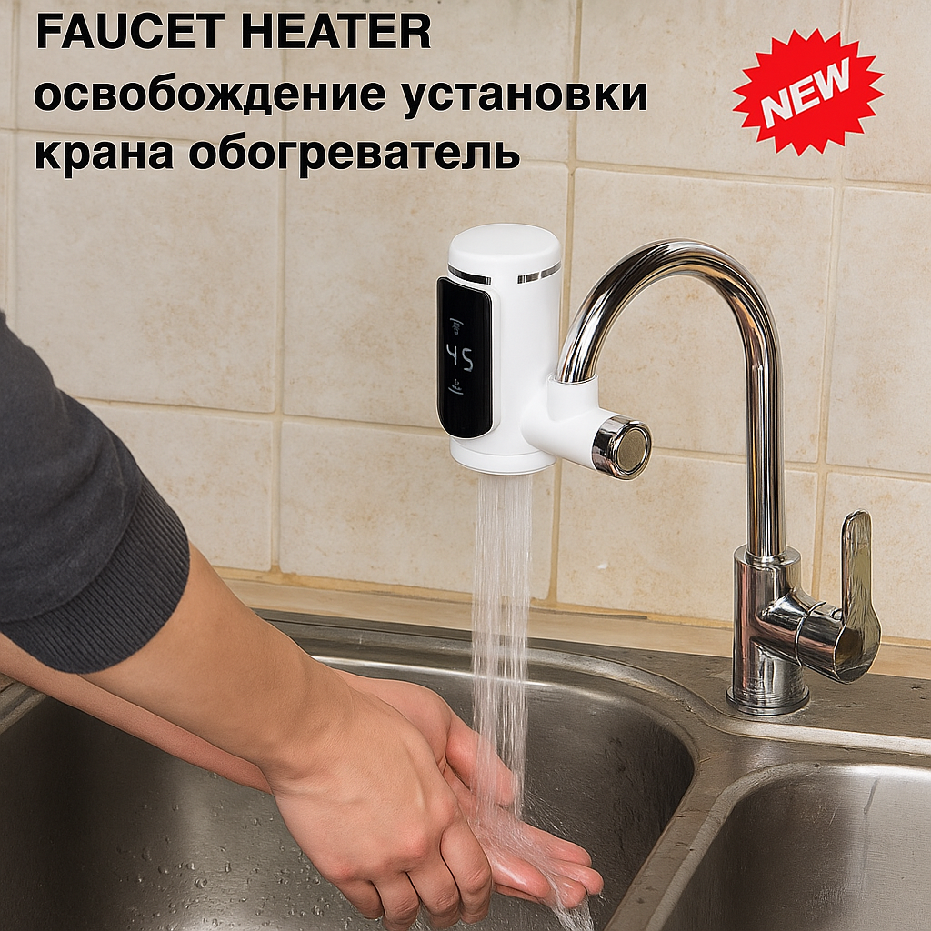 Azonnali Meleg Víz Csaptelep Fűtővel