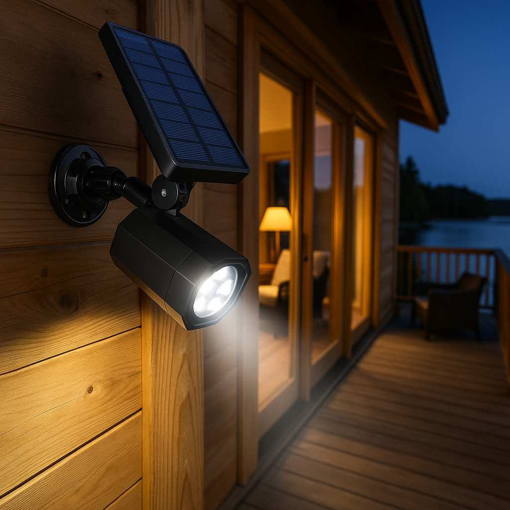 LED Napelemes Mozgásérzékelős Kültéri Lámpa