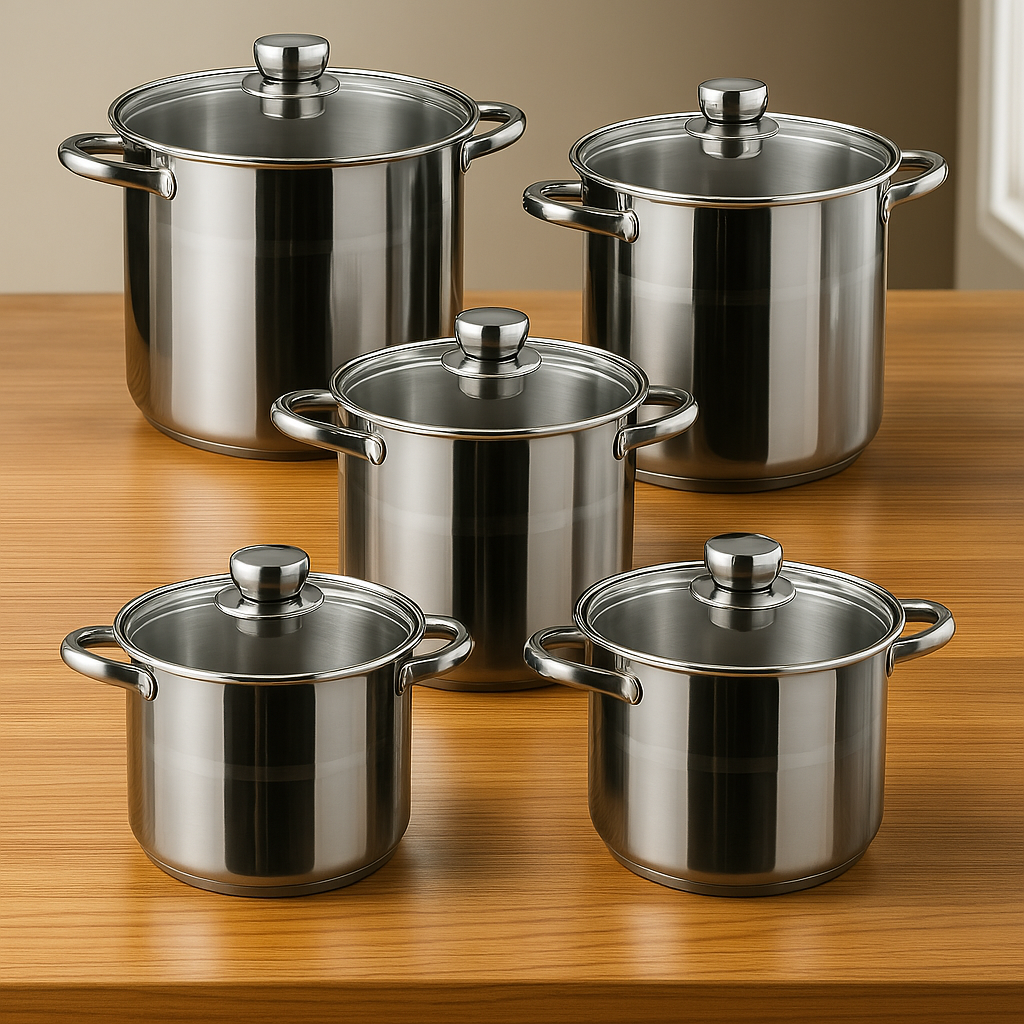 Bachmayer 10 Darabos Rozsdamentes Acél Edénykészlet