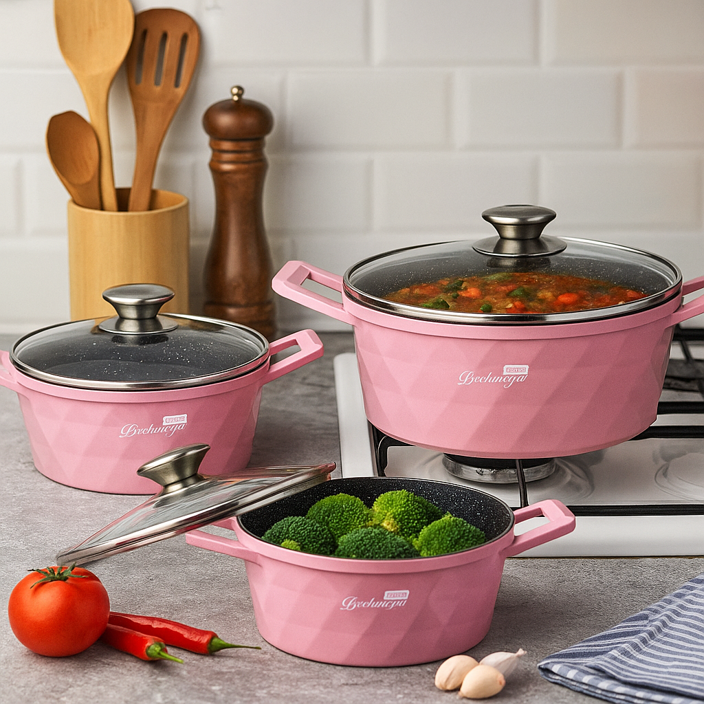 Bachmayer Márványbevonatú Lábas Szett