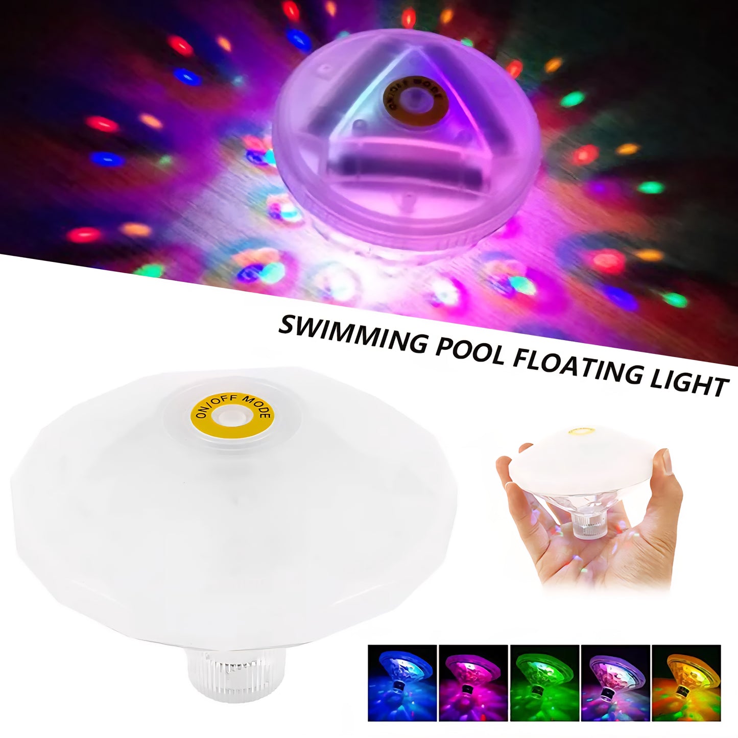 Lebegő RGB Medencelámpa 1+1 Ingyen