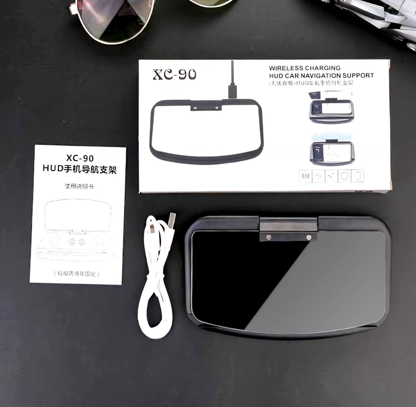 HUD XC-90 Vezeték nélküli autós navigációs támogatás