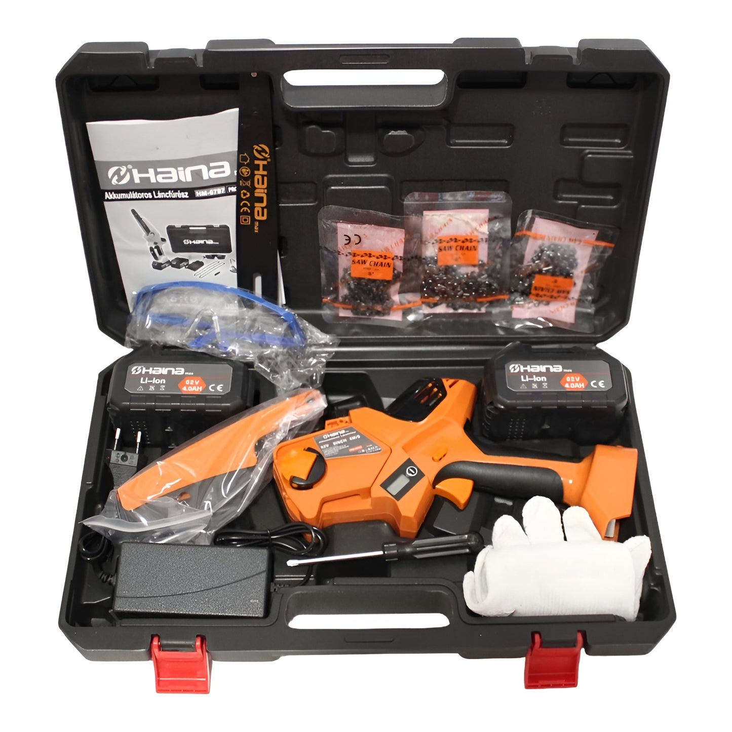 Haina HM-6797 Professzionális Akkumulátoros Láncfűrész
