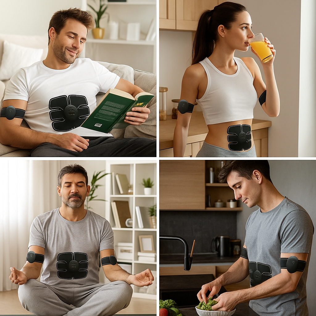 Elektromos izomstimulátor fitnesz edző 1+1 Ingyen