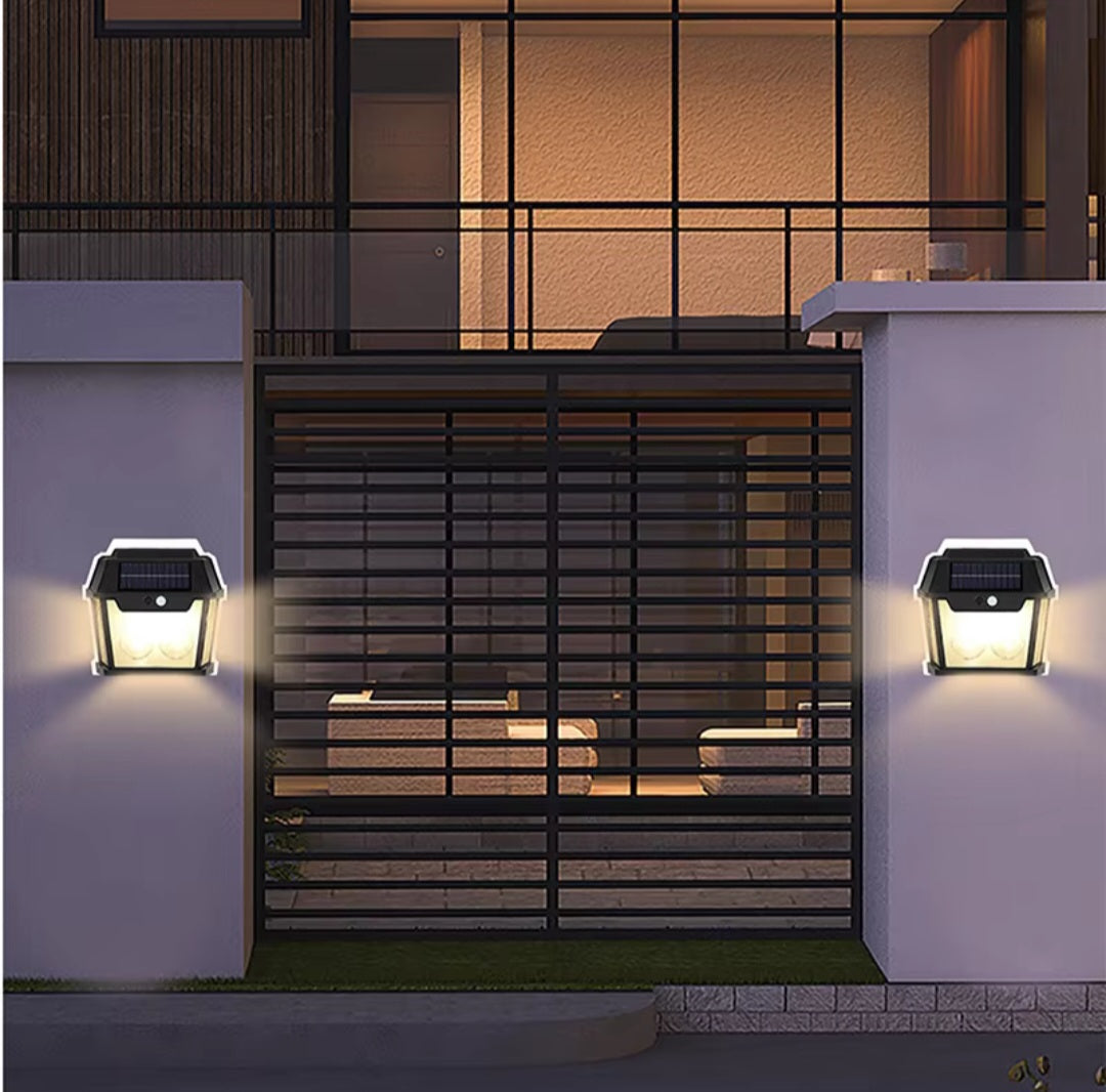 Fejlett Napelemes Fali Lámpa