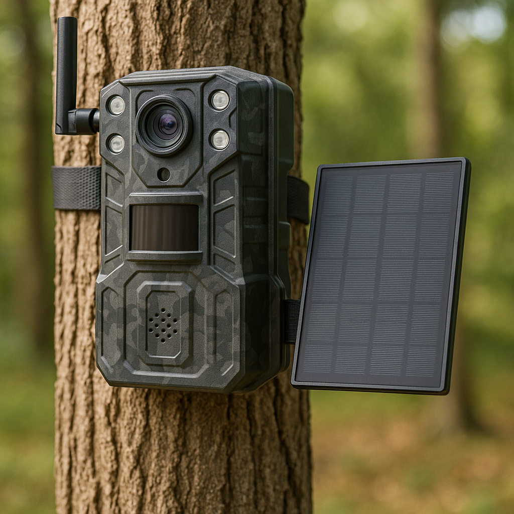 4G Livestream Vadkamera Napelemes Panellel