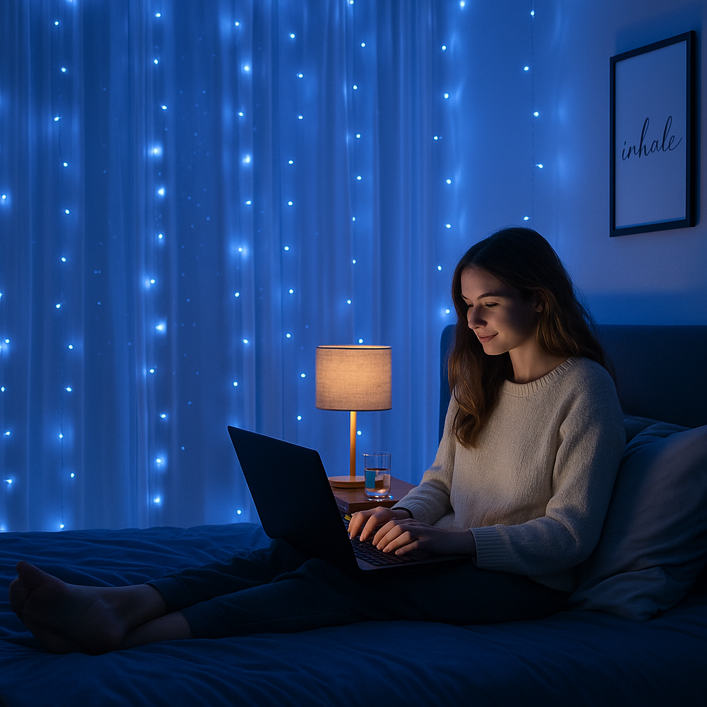 Vízesés Fény 300 LED-del
