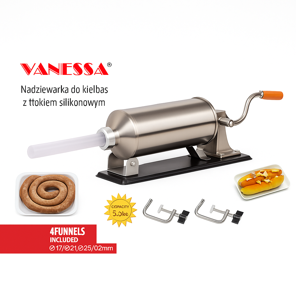 Rozsdamentes Acél Kolbásztöltő Gép