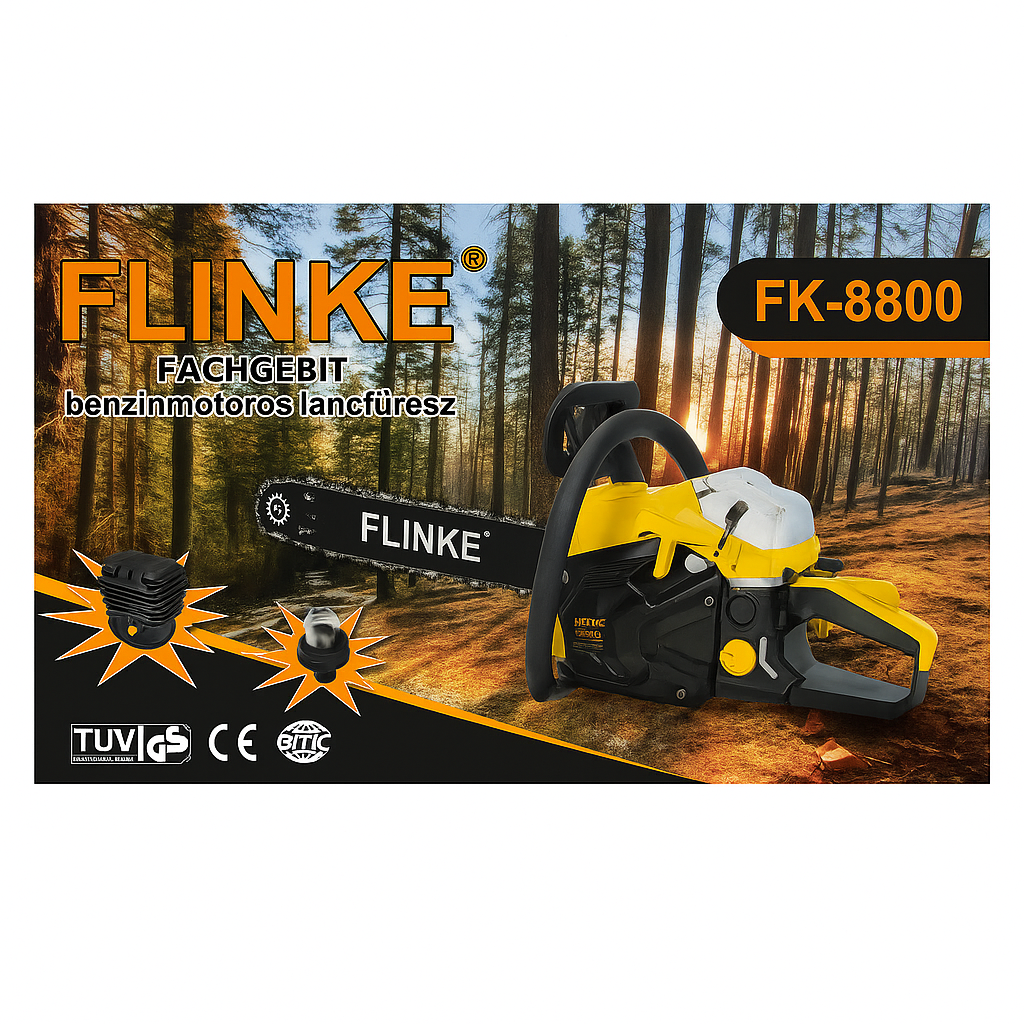 Flinke Benzinmotoros Láncfűrész