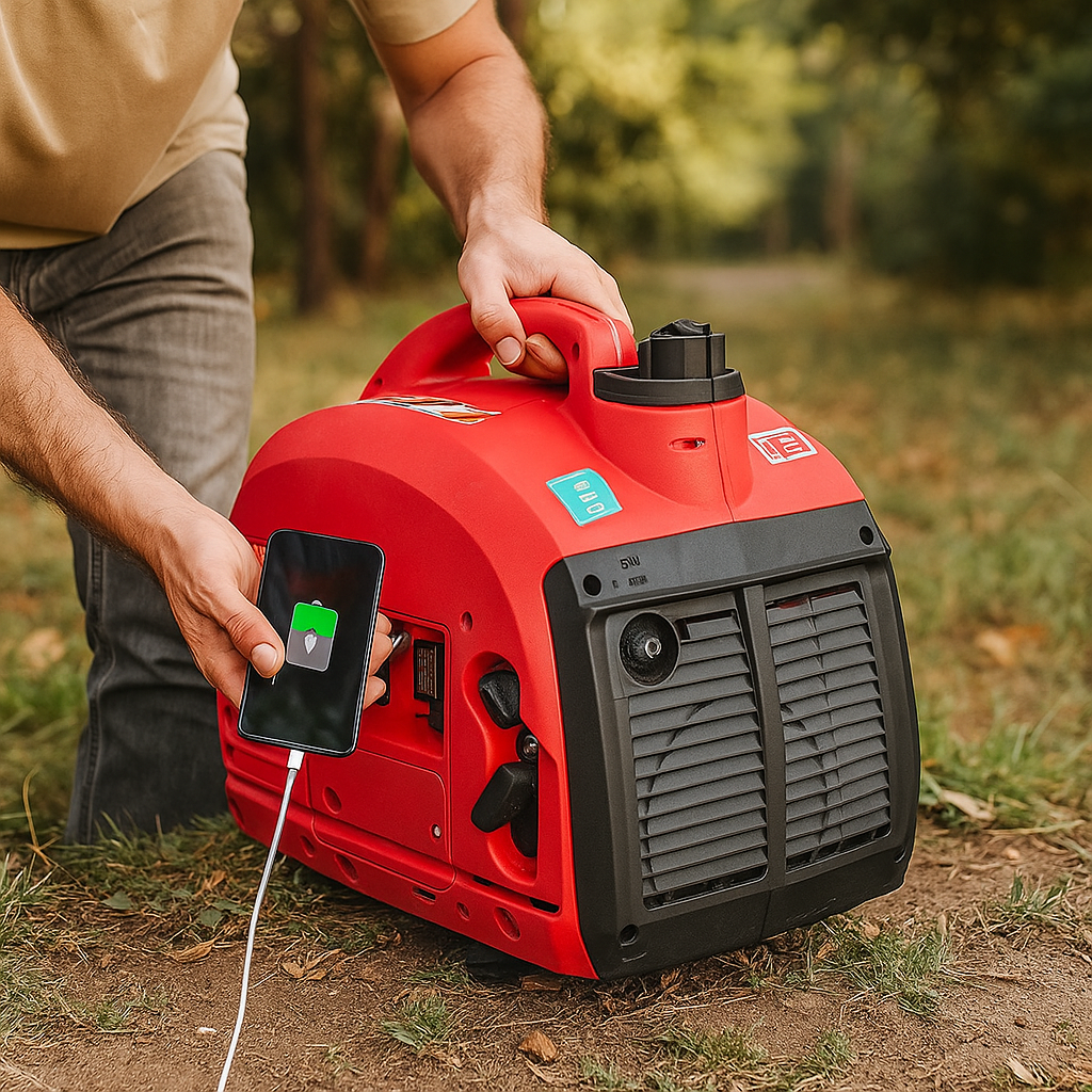 Fischer Kraft Benzinmotoros Inverter Generátor