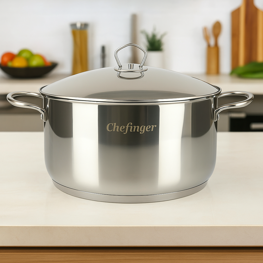 Cheffinger 32 cm-es Rozsdamentes Acél Fazék (12,8 L)