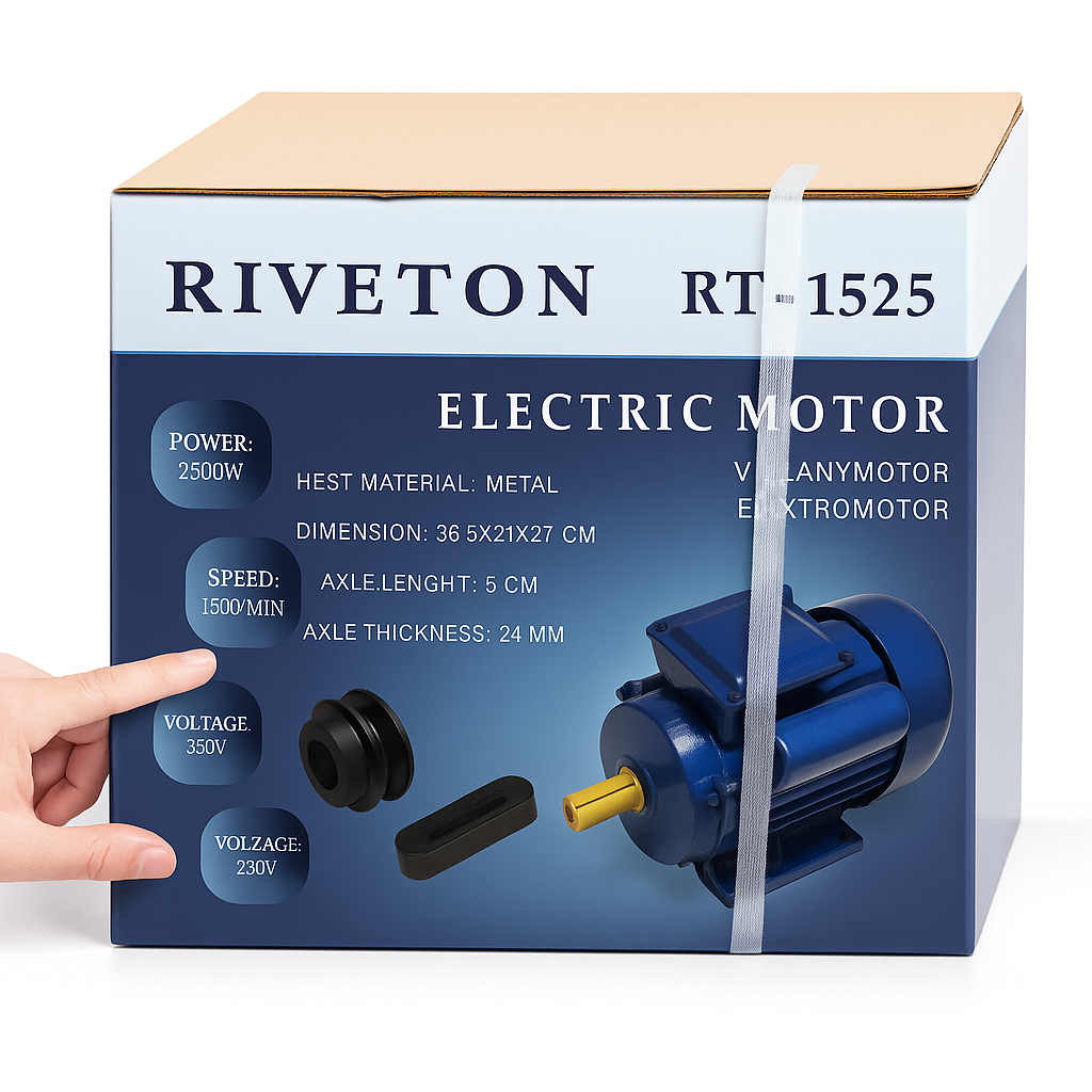 Riveton Professzionális Elektromotor 2500 W
