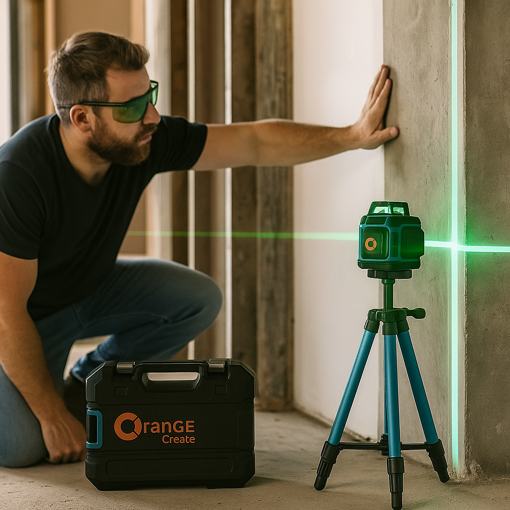 Orange Create Újratölthető Zöld Multivonalas Lézer