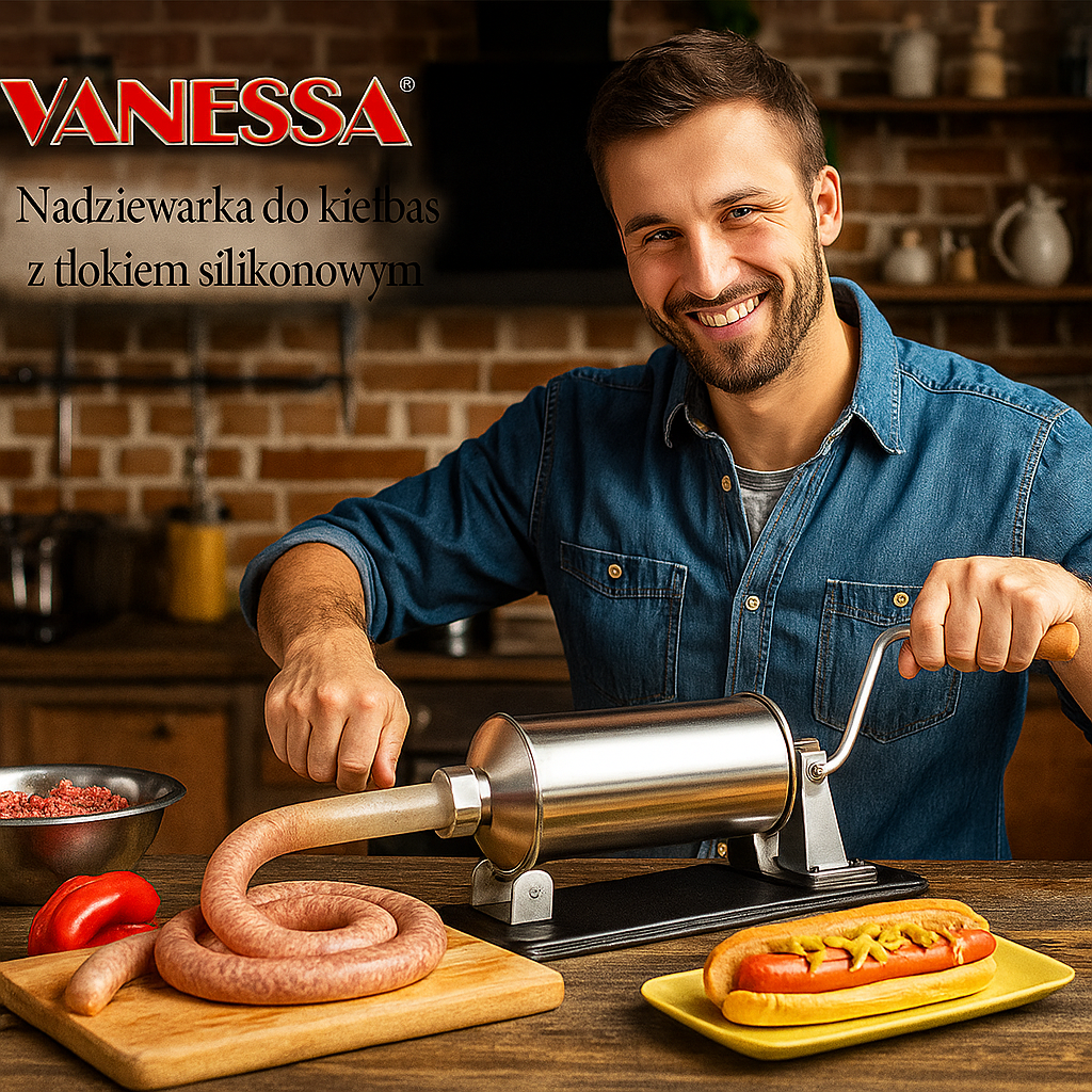 Rozsdamentes Acél Kolbásztöltő Gép