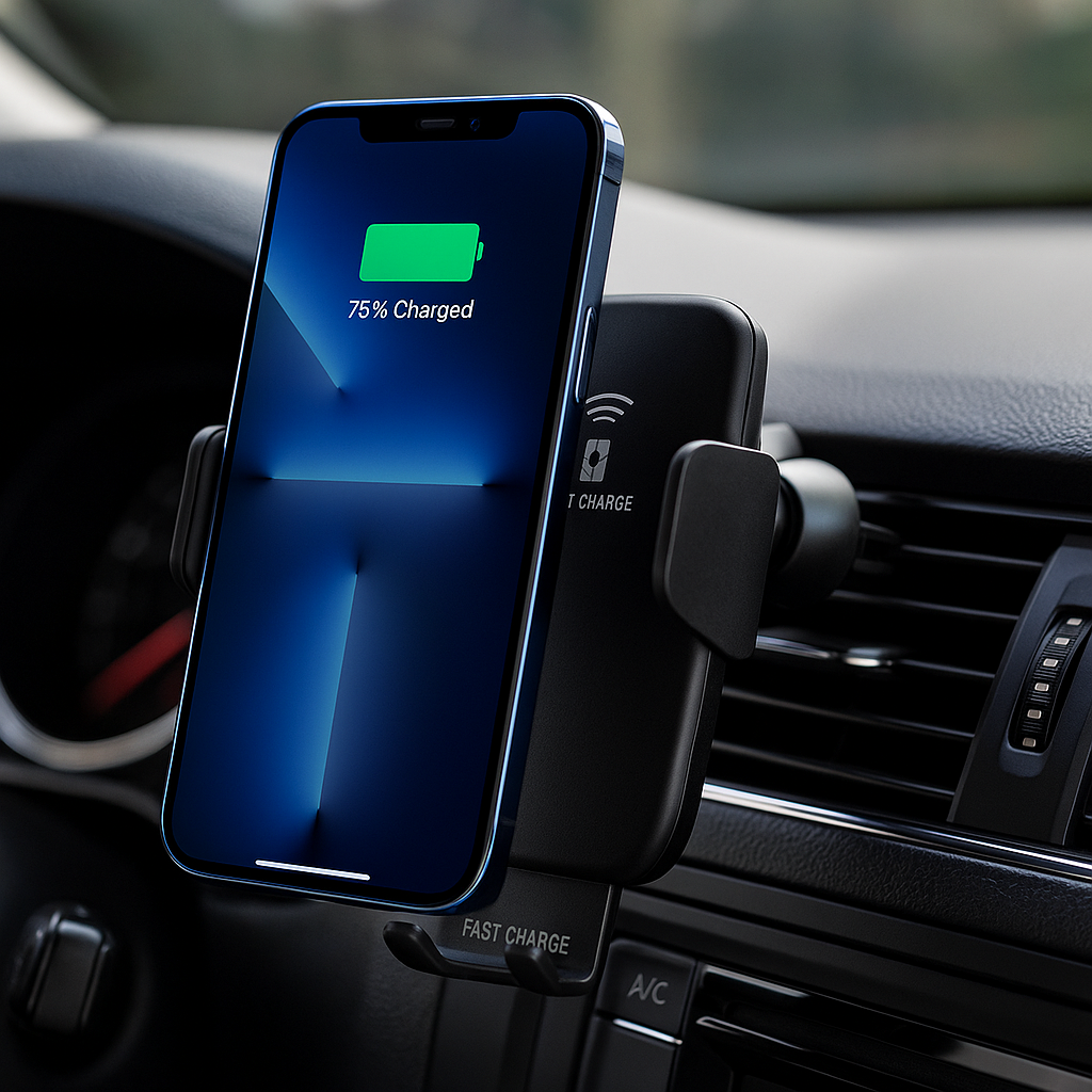 Autós Vezeték Nélküli Gyors Töltő és Telefon Tartó