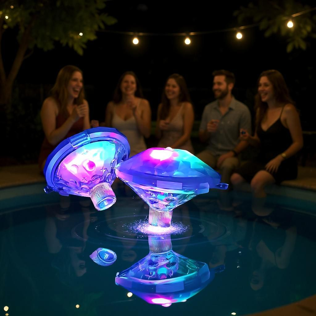 Lebegő RGB Medencelámpa 1+1 Ingyen