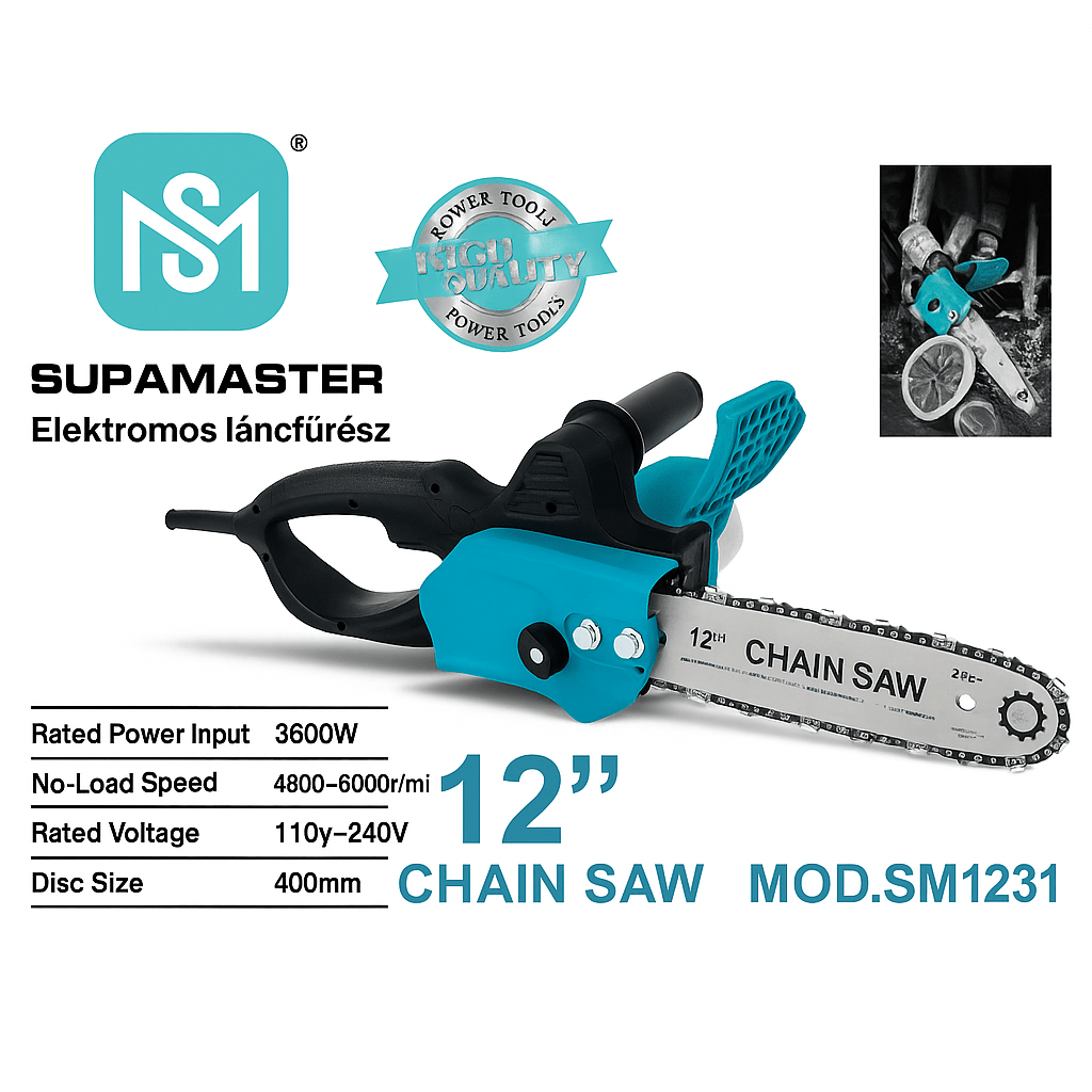 Supamaster Elektromos Láncfűrész - | Cyber Bazaar