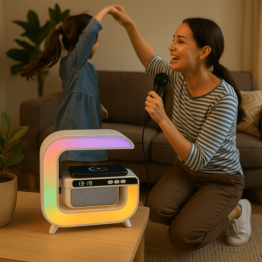XM - G3 LED Vezeték Nélküli Töltő Hangszóró - | Cyber Bazaar