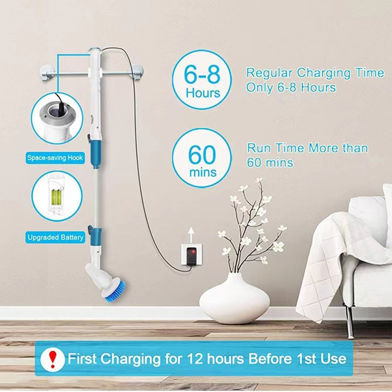 Vezeték nélküli elektromos tisztítókefe 1+1 Akcio