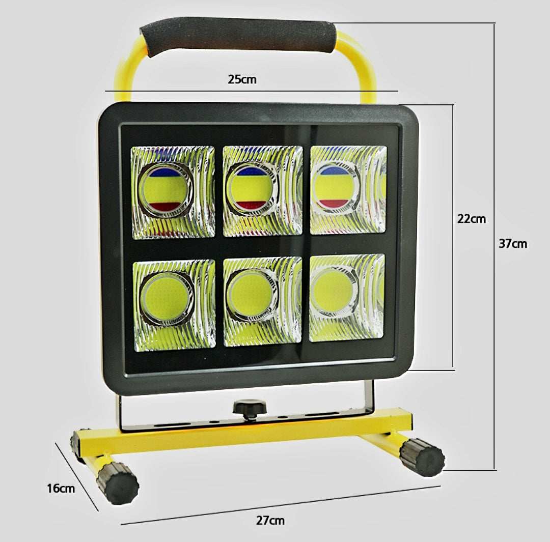 Újratölthető kültéri LED munkalámpa